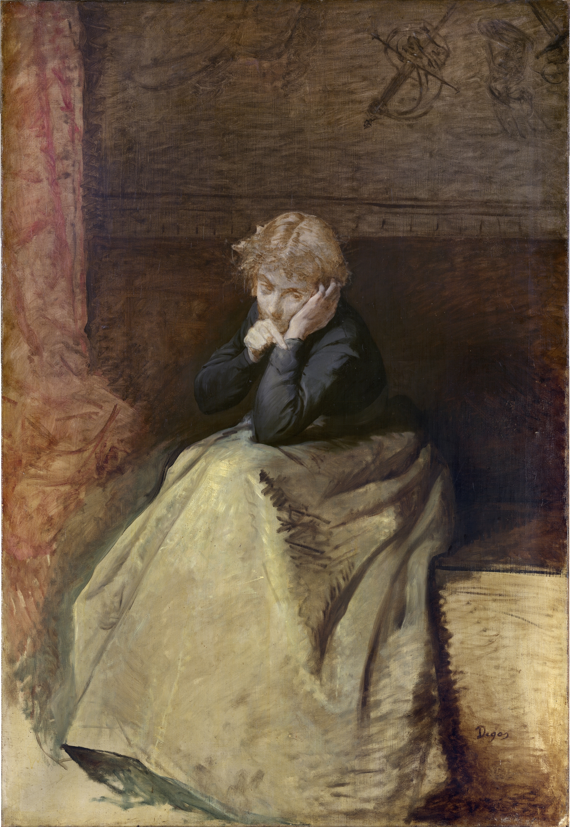 Portrait présumé de la Comtesse de Castiglione par Degas, découvert en Italie